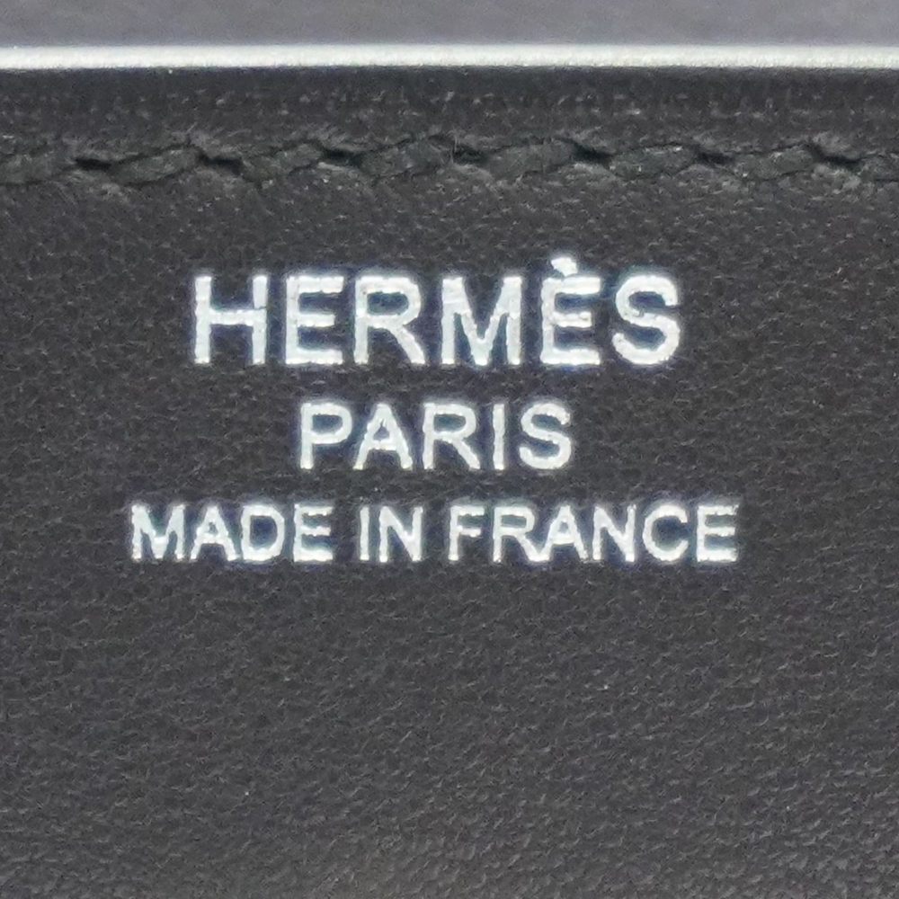 HERMES Hermes Birkin 25 Lock Handbag Black Silver Hardware Eva Color B Engrav... - Picture 14 of 16